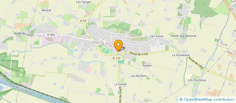 localisation de l'entreprise MONSIEUR PASCAL DEJOUX à CHABRILLAN