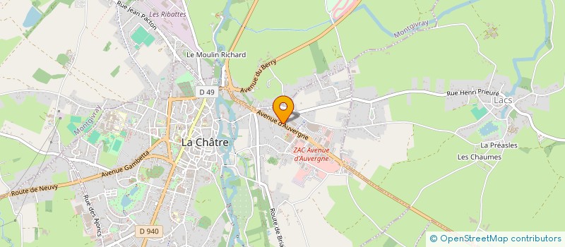 localisation de l'entreprise MONSIEUR PASCAL DELARIVIERE à LA CHATRE