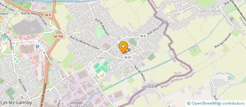 localisation de l'entreprise MONSIEUR PASCAL DELATTRE  LEERS