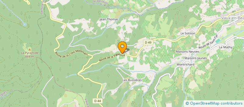 localisation de l'entreprise MONSIEUR PASCAL DELAYE  VAUX EN BEAUJOLAIS