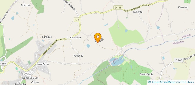 localisation de l'entreprise MONSIEUR PASCAL DELEFOSSE  LACEPEDE