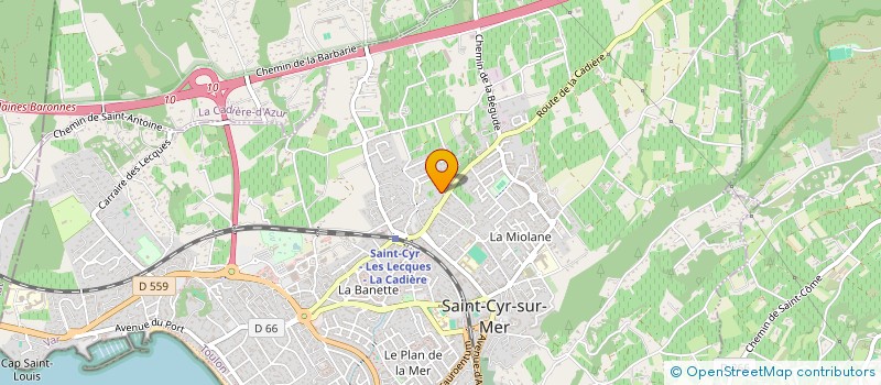 localisation de l'entreprise MONSIEUR PASCAL DELEU à SAINT-CYR-SUR-MER
