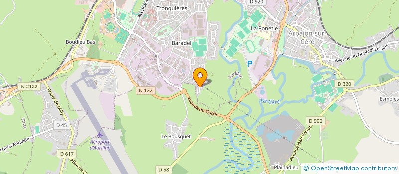 localisation de l'entreprise MONSIEUR PASCAL DELFOUR à AURILLAC