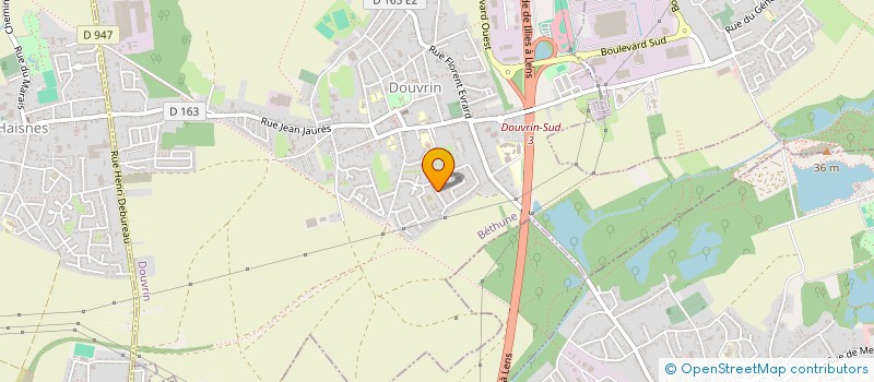 localisation de l'entreprise MONSIEUR PASCAL DELIEGE  DOUVRIN