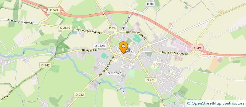 localisation de l'entreprise MONSIEUR PASCAL DELMOTTE  BAVAY