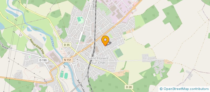 localisation de l'entreprise MONSIEUR PASCAL DELUSIER  SAINT-FLORENT-SUR-CHER