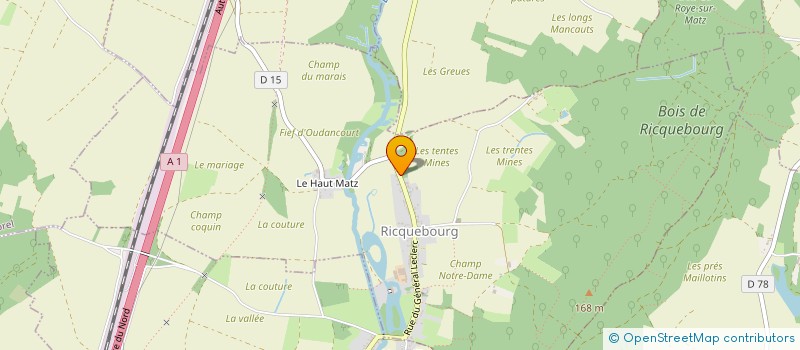 localisation de l'entreprise MONSIEUR PASCAL DEMARLIERE  RICQUEBOURG