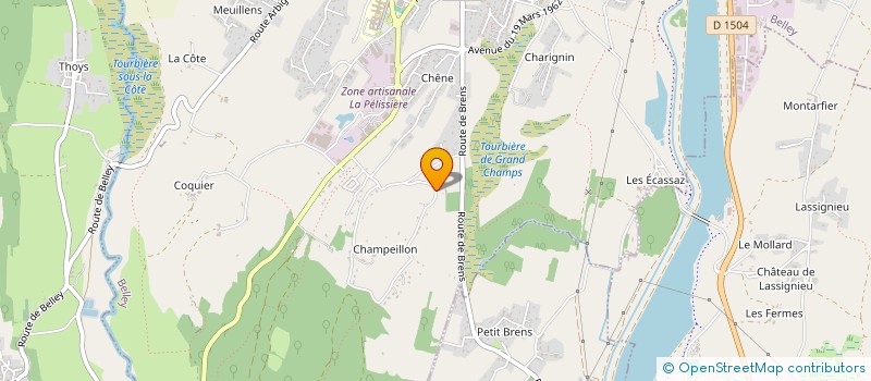 localisation de l'entreprise MONSIEUR PASCAL DENIS  BELLEY