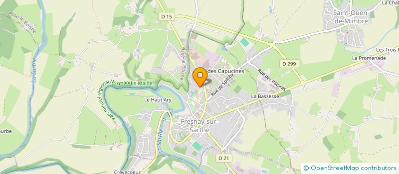 localisation de l'entreprise MONSIEUR PASCAL DENIS  FRESNAY-SUR-SARTHE