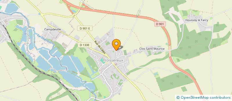 localisation de l'entreprise MONSIEUR PASCAL DENIVELLE  TROISSEREUX