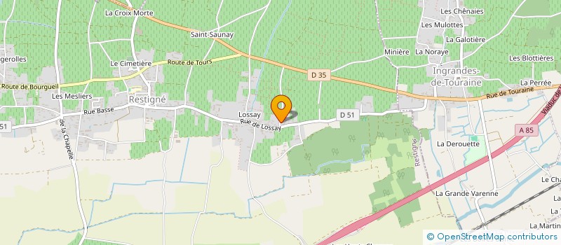 localisation de l'entreprise MONSIEUR PASCAL DEQUARD  RESTIGNE