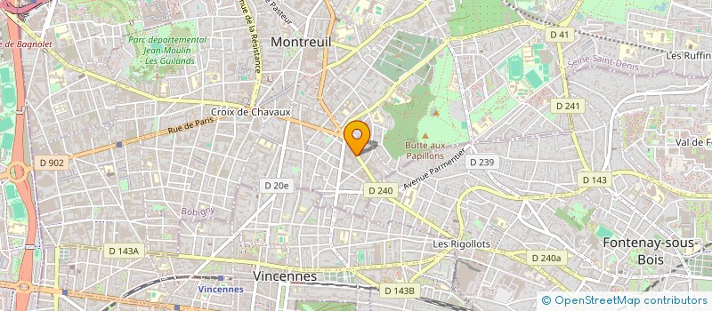 localisation de l'entreprise MONSIEUR PASCAL DEQUATREMARE à MONTREUIL