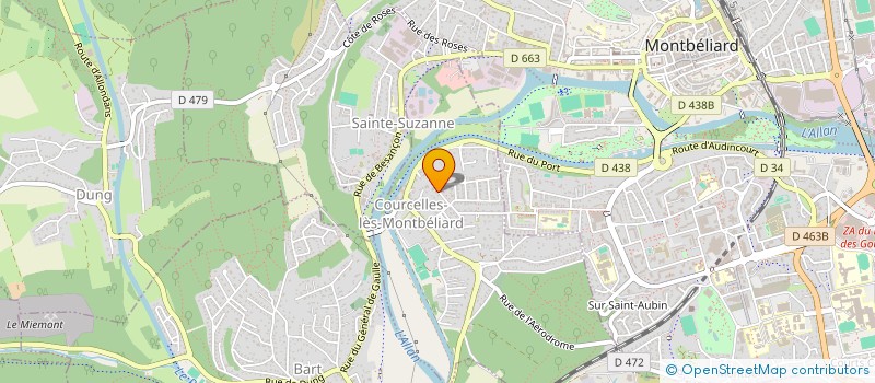 localisation de l'entreprise MONSIEUR PASCAL DEROUET  COURCELLES-LES-MONTBELIARD