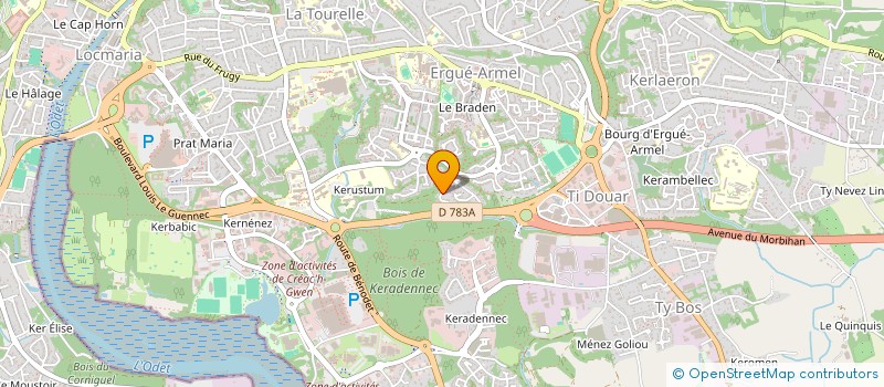 localisation de l'entreprise MONSIEUR PASCAL DERRIENNIC  SAINT-EVARZEC