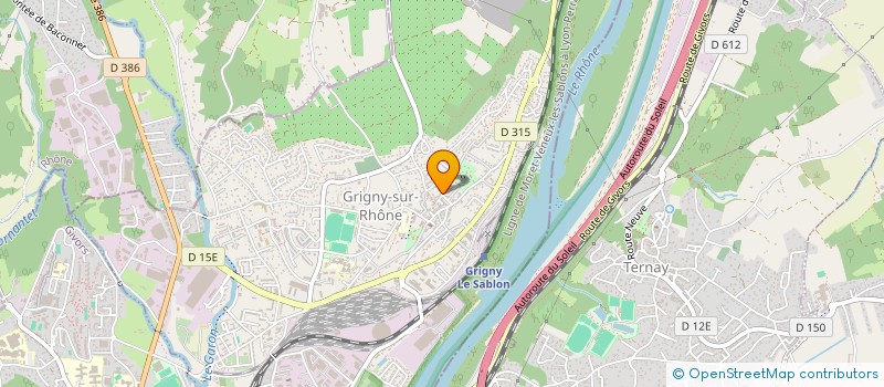 localisation de l'entreprise MONSIEUR PASCAL DERVIEUX  GRIGNY-SUR-RHONE