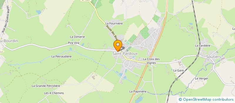 localisation de l'entreprise MONSIEUR PASCAL DESFRANCOIS  SAINT-PARDOUX-SOUTIERS