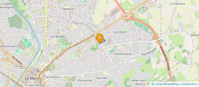 localisation de l'entreprise MONSIEUR PASCAL DESMARS à LE MANS