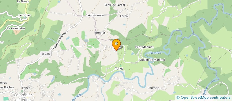 localisation de l'entreprise MONSIEUR PASCAL DESMET à COLOMBIER-LE-JEUNE