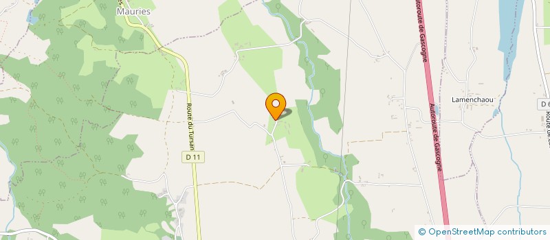 localisation de l'entreprise MONSIEUR PASCAL DESPERES  MIRAMONT-SENSACQ