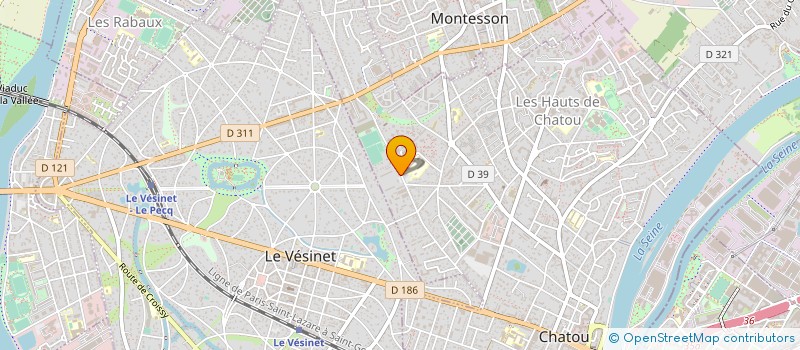 localisation de l'entreprise MONSIEUR PASCAL DESROSIERS à CHATOU