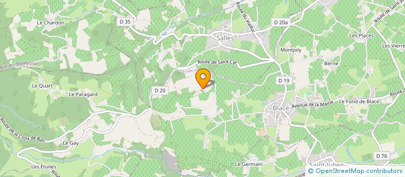 localisation de l'entreprise MONSIEUR PASCAL DESSALLES  BLACE