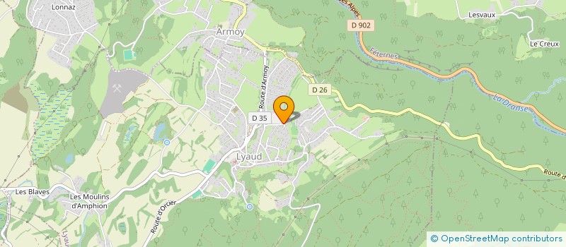 localisation de l'entreprise MONSIEUR PASCAL DESUZINGE  LYAUD