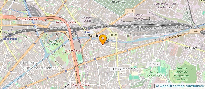 localisation de l'entreprise MONSIEUR PASCAL DEVEZE à PANTIN