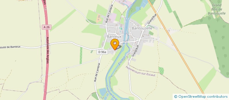 localisation de l'entreprise MONSIEUR PASCAL DHALLUIN  BANTEUX