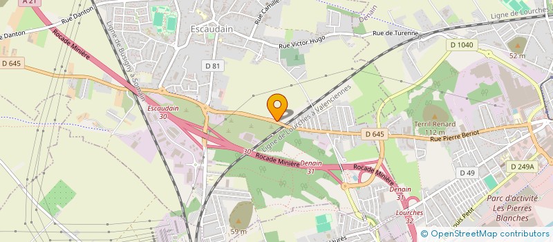 localisation de l'entreprise MONSIEUR PASCAL DHEDIN  ESCAUDAIN