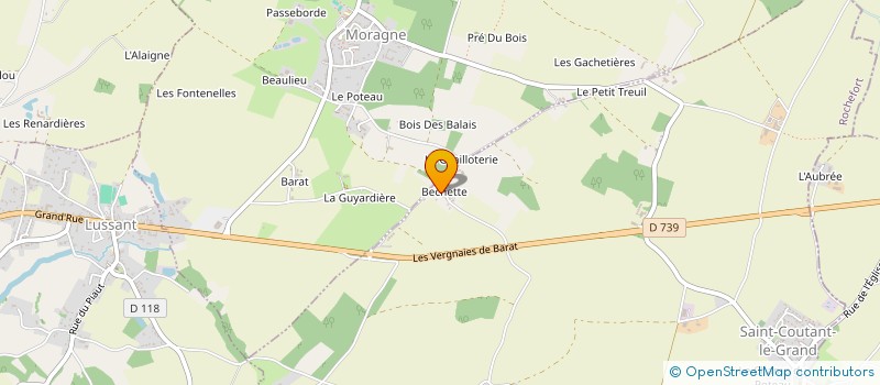 localisation de l'entreprise MONSIEUR PASCAL DIENGER  SAINT-COUTANT-LE-GRAND