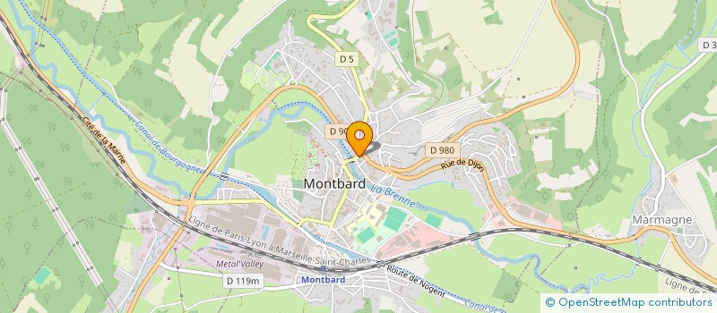 localisation de l'entreprise MONSIEUR PASCAL DIETCHY  MONTBARD