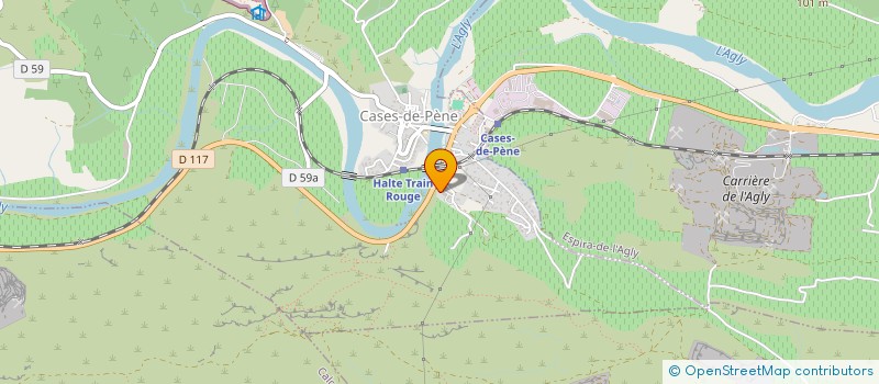 localisation de l'entreprise MONSIEUR PASCAL DIEUNIDOU  OPOUL-PERILLOS