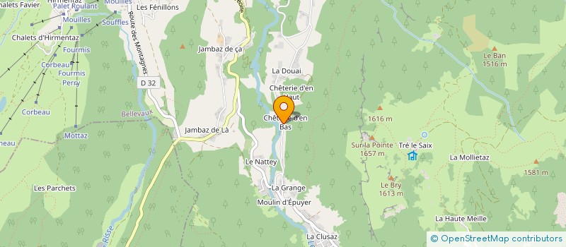 localisation de l'entreprise MONSIEUR PASCAL DOMENICUCCI  BELLEVAUX