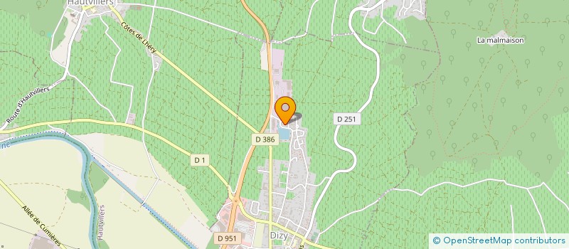 localisation de l'entreprise MONSIEUR PASCAL DOMINIQUE  DIZY