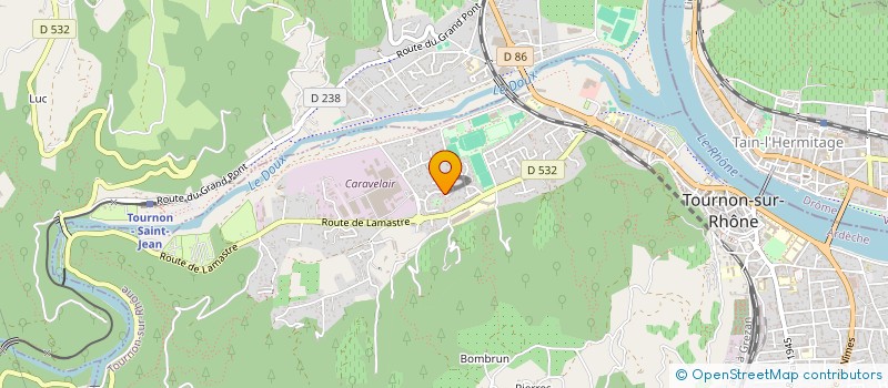 localisation de l'entreprise MONSIEUR PASCAL DONNIER-BLANC à TOURNON-SUR-RHONE