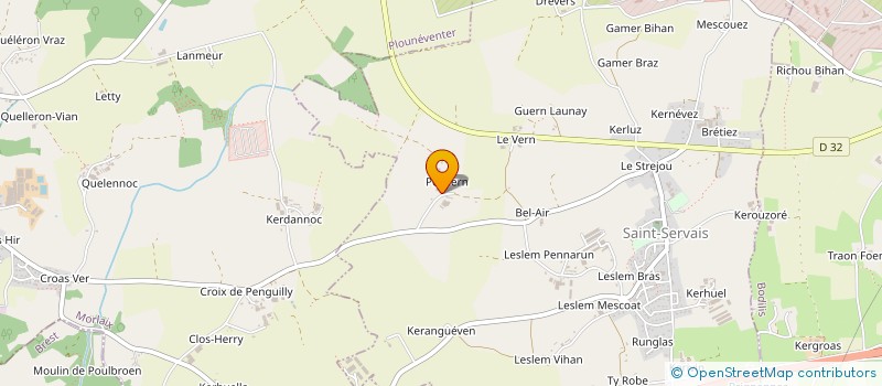 localisation de l'entreprise MONSIEUR PASCAL DONVAL  SAINT-SERVAIS