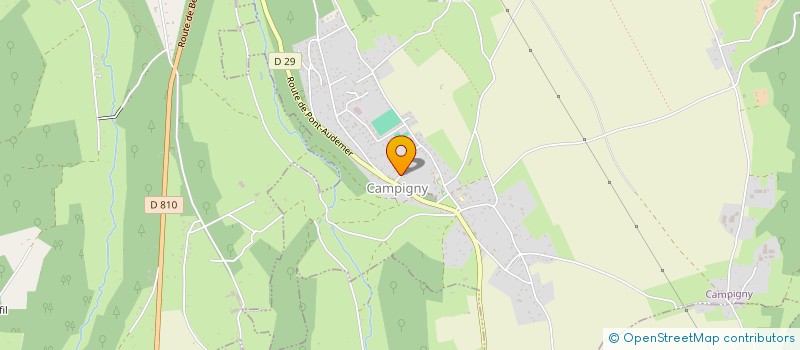 localisation de l'entreprise MONSIEUR PASCAL DORE  CAMPIGNY