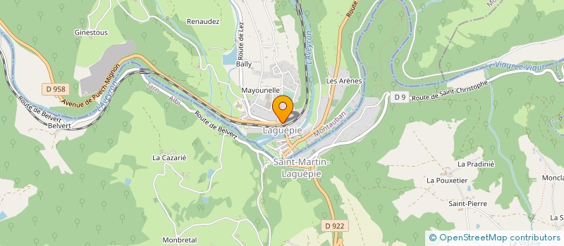 localisation de l'entreprise MONSIEUR PASCAL DOUCET  LAGUEPIE