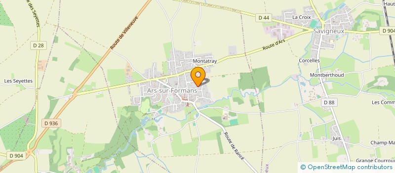 localisation de l'entreprise MONSIEUR PASCAL DOUCHET  ARS-SUR-FORMANS