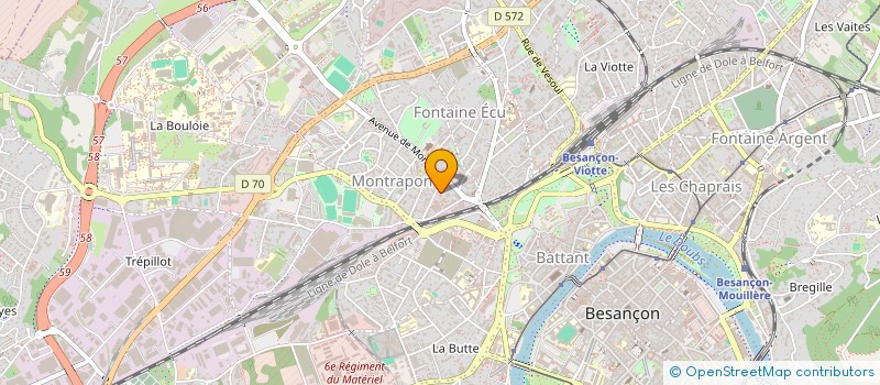 localisation de l'entreprise MONSIEUR PASCAL DOUTAUX  BESANCON