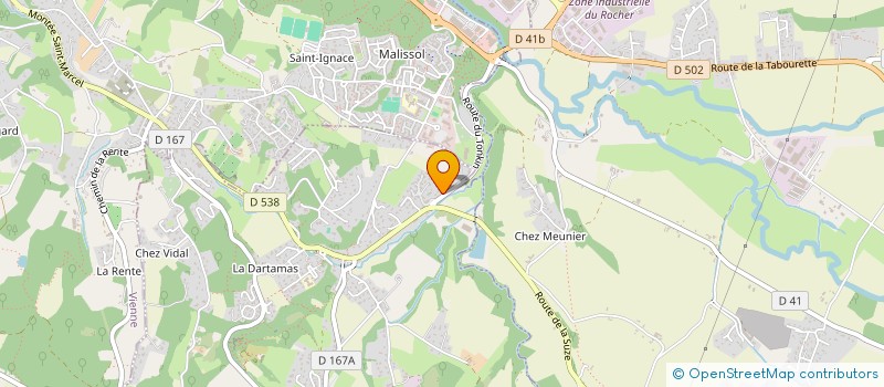 localisation de l'entreprise MONSIEUR PASCAL DREVON  JARDIN