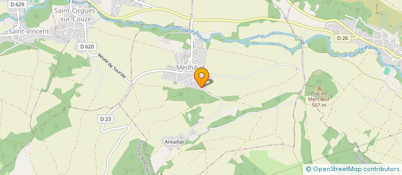 localisation de l'entreprise MONSIEUR PASCAL DRUON  MEILHAUD