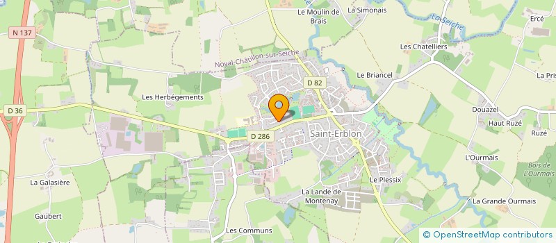 localisation de l'entreprise MONSIEUR PASCAL DUBE  SAINT-ERBLON