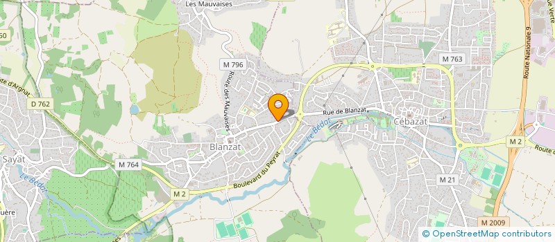 localisation de l'entreprise MONSIEUR PASCAL DUBOIS  BLANZAT