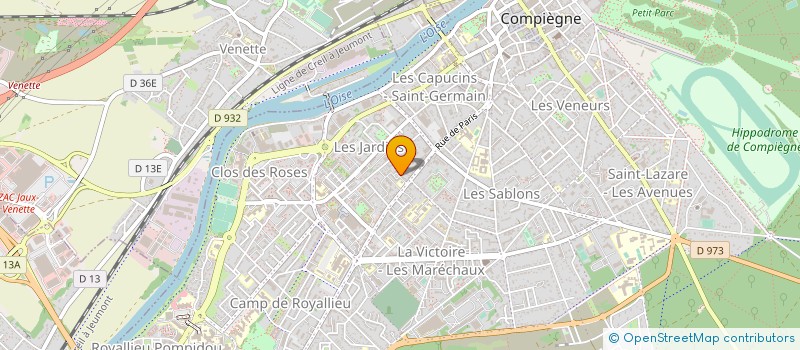 localisation de l'entreprise MONSIEUR PASCAL DUBOIS  COMPIEGNE