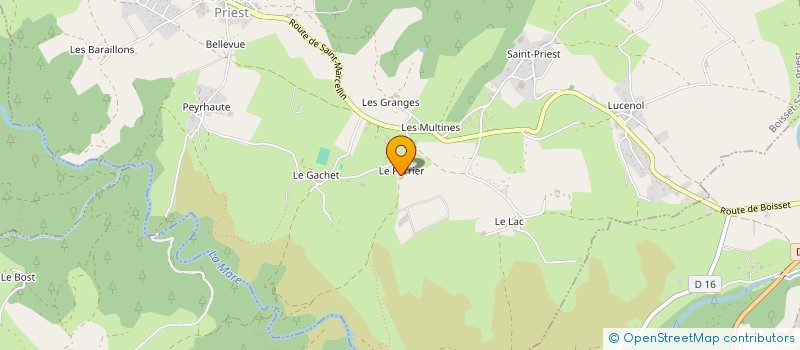 localisation de l'entreprise MONSIEUR PASCAL DUBOST  BOISSET-SAINT-PRIEST