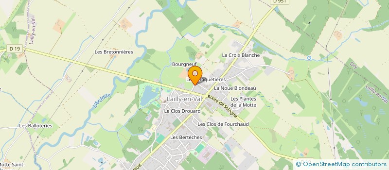 localisation de l'entreprise MONSIEUR PASCAL DUCHESNE à LAILLY-EN-VAL