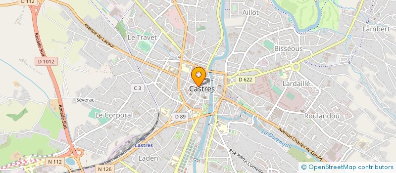 localisation de l'entreprise MONSIEUR PASCAL DUFETELLE à CASTRES