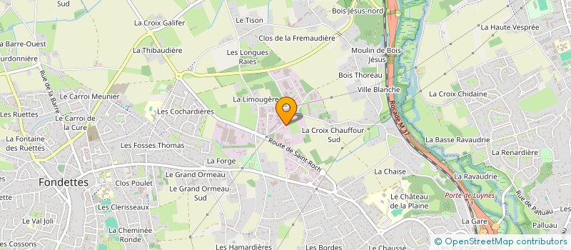 localisation de l'entreprise MONSIEUR PASCAL DUMAS à FONDETTES