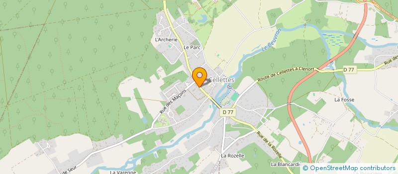 localisation de l'entreprise MONSIEUR PASCAL DUMONT à CELLETTES